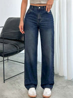 Oxford Blue Tinted Straight Fit Jeans