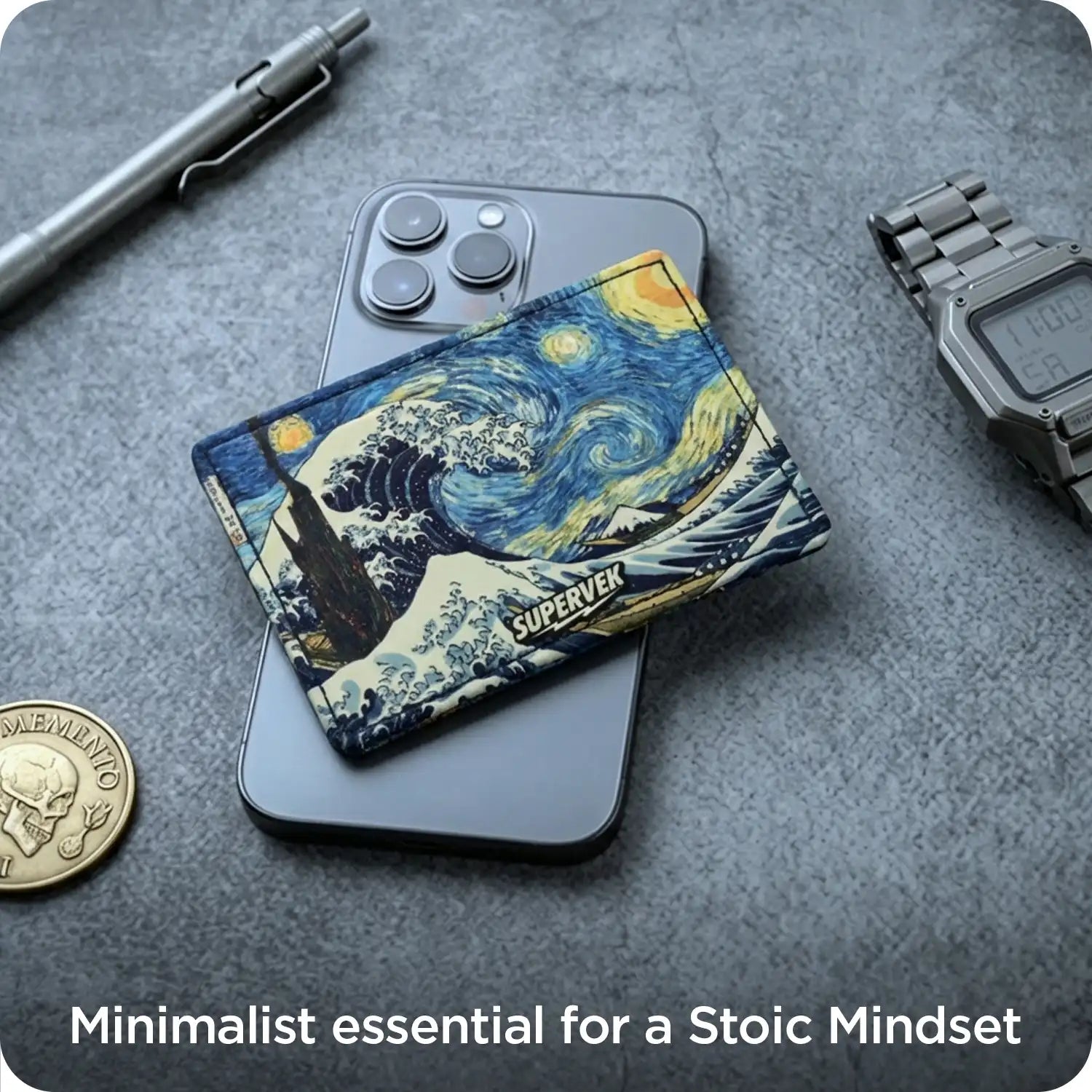 Starry Wave Card Holder