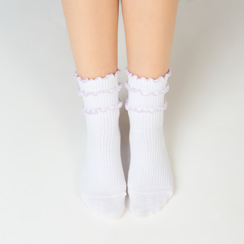 Women’s Frilled High Ankle Socks SocksXpress