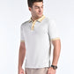 Smooth-Touch Contrast Polo in White
