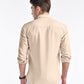 Beige Cotton Linen Shirt