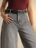 Comet Grey Washed Wide Leg Jeans Stylish Wodrobe