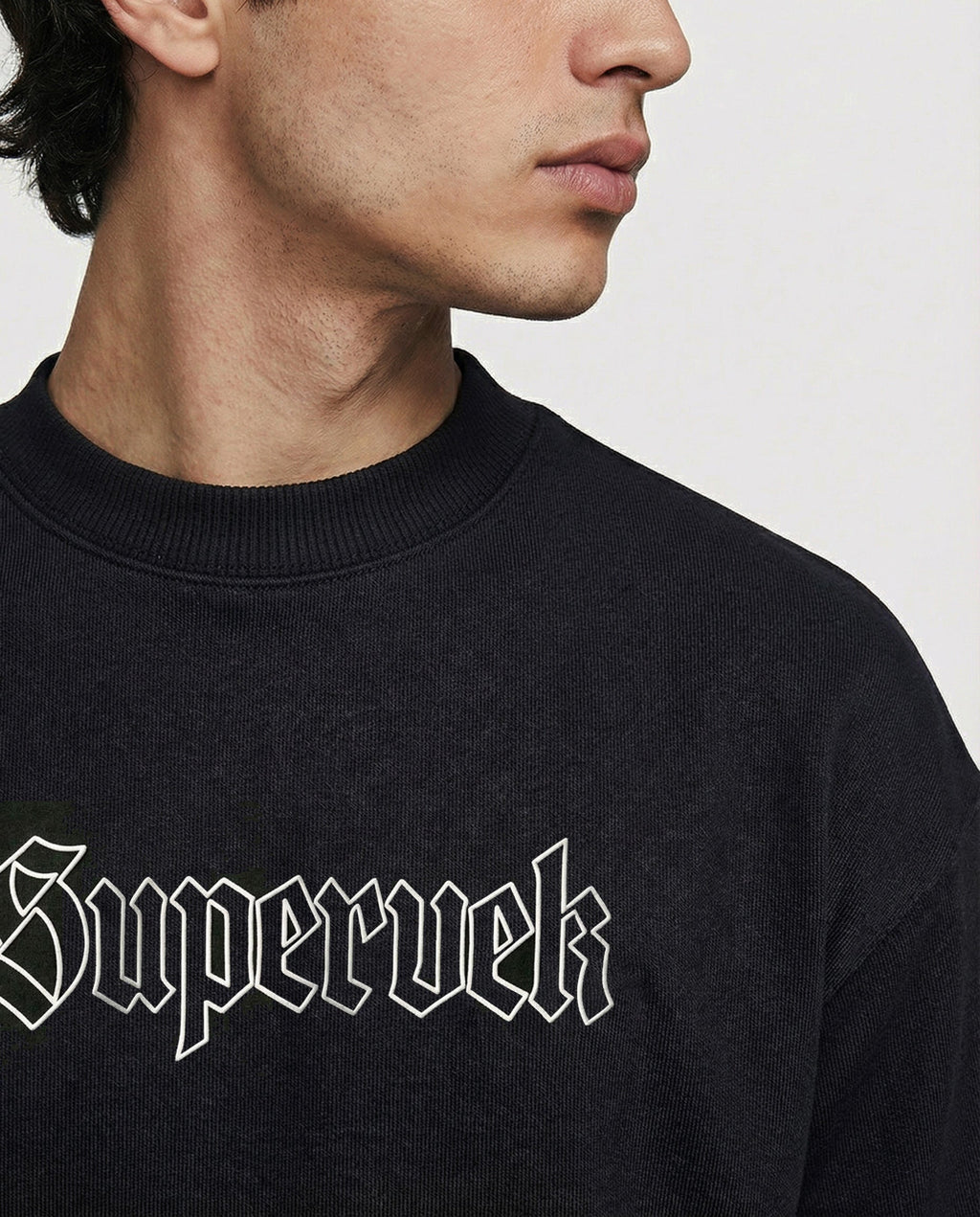 Supervek Black Oversized Tshirt