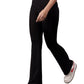 Flared Yoga Leggings (Bio-Poly Edition) (Carbon Black)