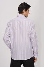 Uri Purple Stripe Full Sleeve Shirt Uri