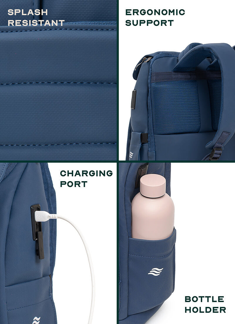 Stark Backpack | Blue | Everyday Laptop Backpack