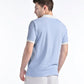 Mercerised Jacquard Polo in Mykonos Blue