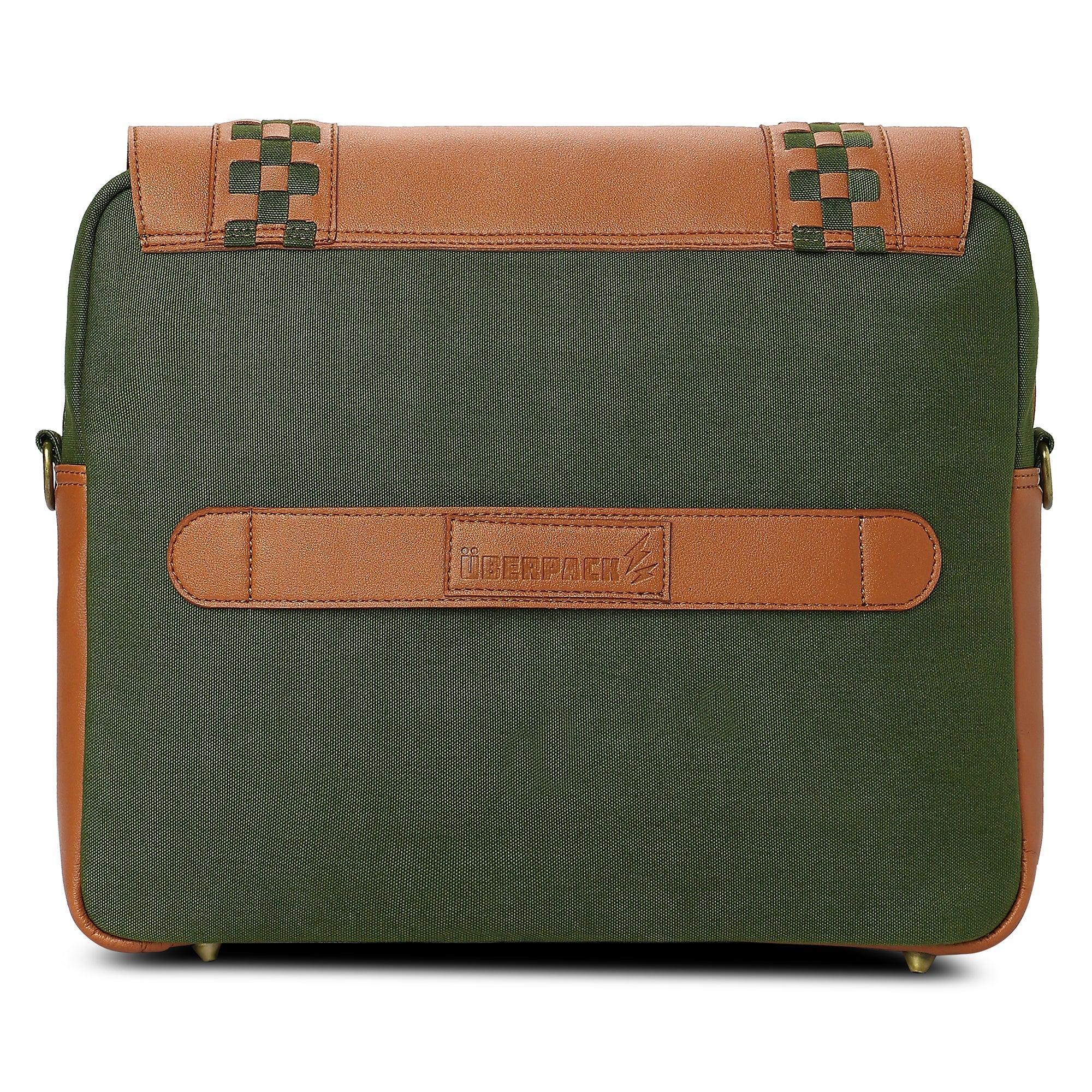Soul Weave - Olive Green Meadow | Laptop Bag / Messenger Bag
