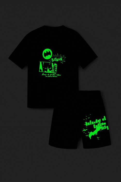 Batman Glow In The Dark Shorts Set Nap Chief