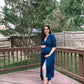 Moh The eternal dhaga – YALE BLUE WRAP DRESS