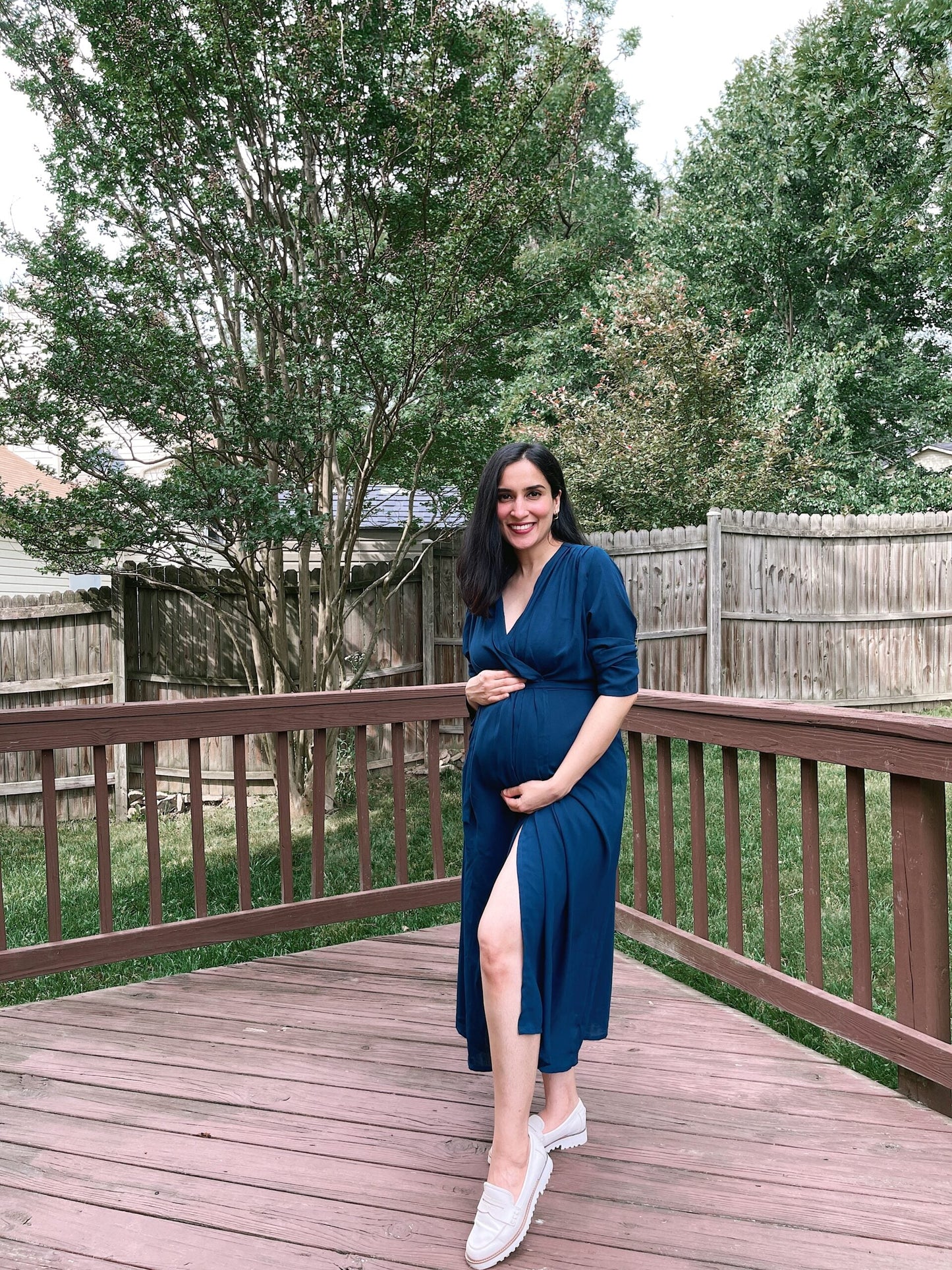 Moh The eternal dhaga – YALE BLUE WRAP DRESS