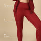 Carbon Sculpt Legging (2 Pockets) (Red Rush)