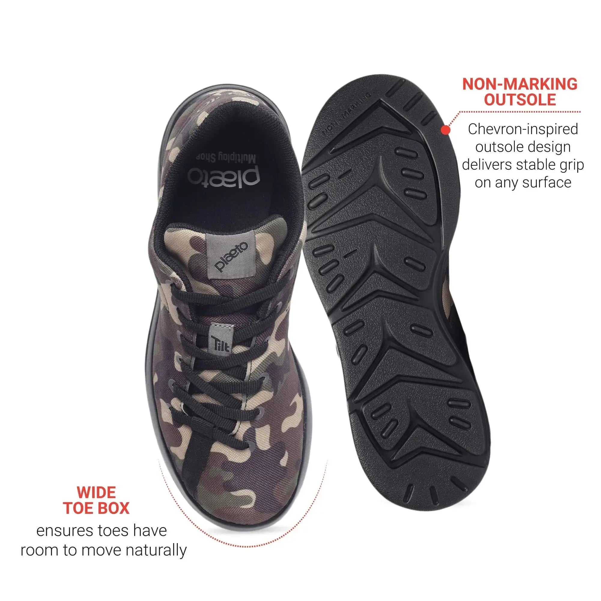 Men’s Camo Trainer Shoes Plaeto