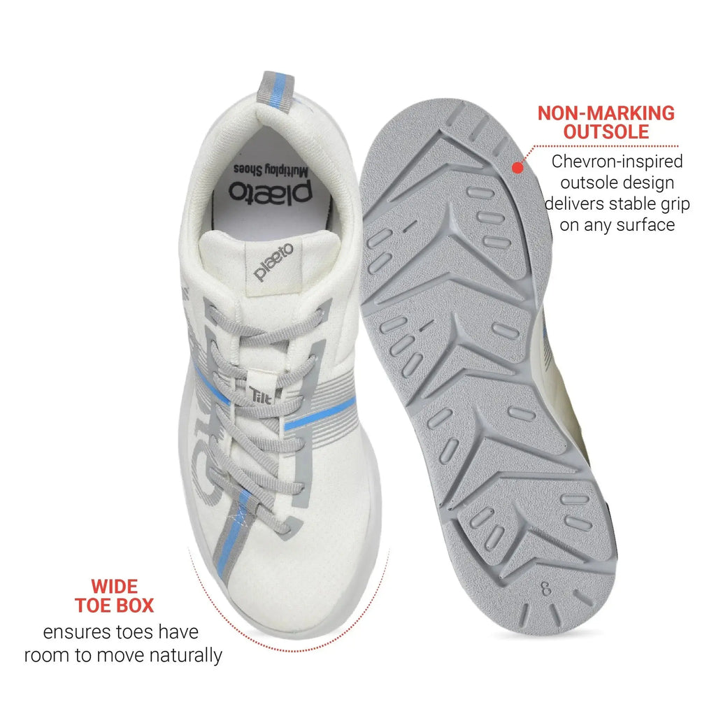 Men’s Slam 2.0 White Trainer Shoes Plaeto