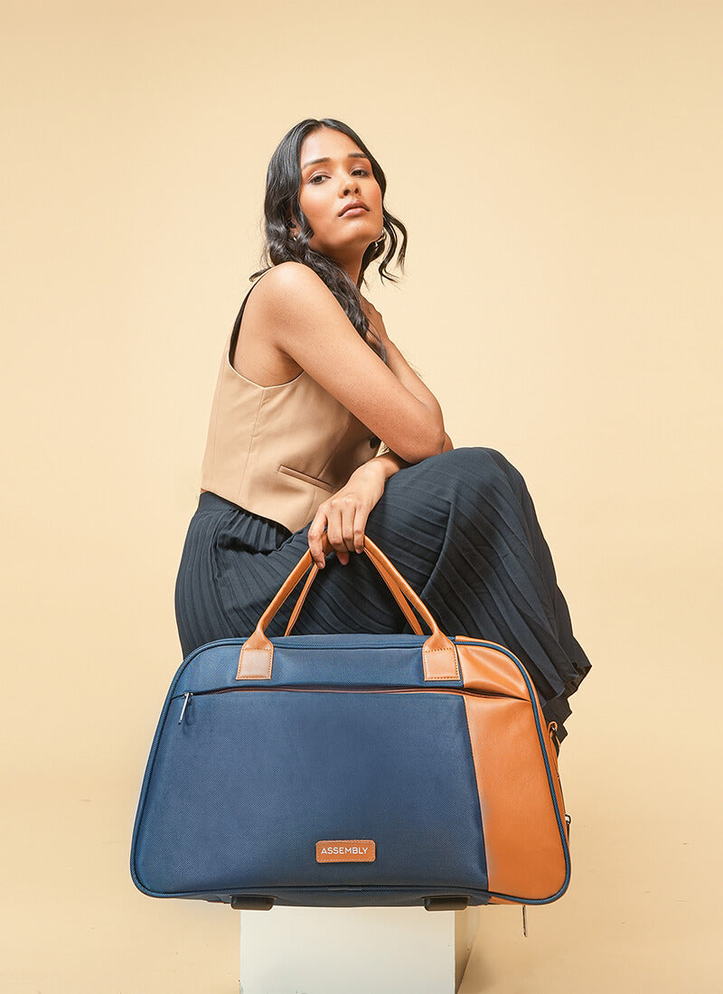 Verve & Flux Combo | Blue | Premium Duffle with Fanny Pack