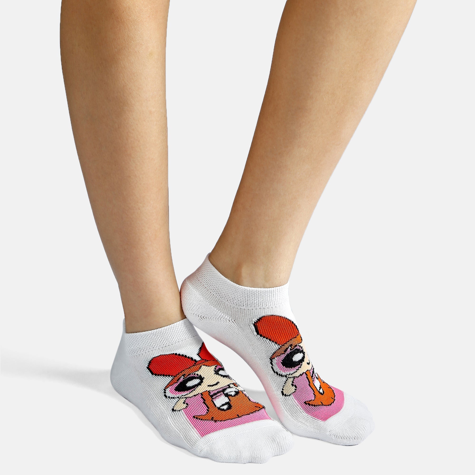 Women’s Powerpuff Girls Themed Ankle Socks SocksXpress