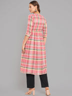 Women Multicolor High Twist Anarkali Kurta Krya