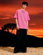 Germanica Printed Pink Oversized T-Shirt Main Character