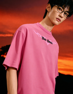 Germanica Printed Pink Oversized T-Shirt Main Character