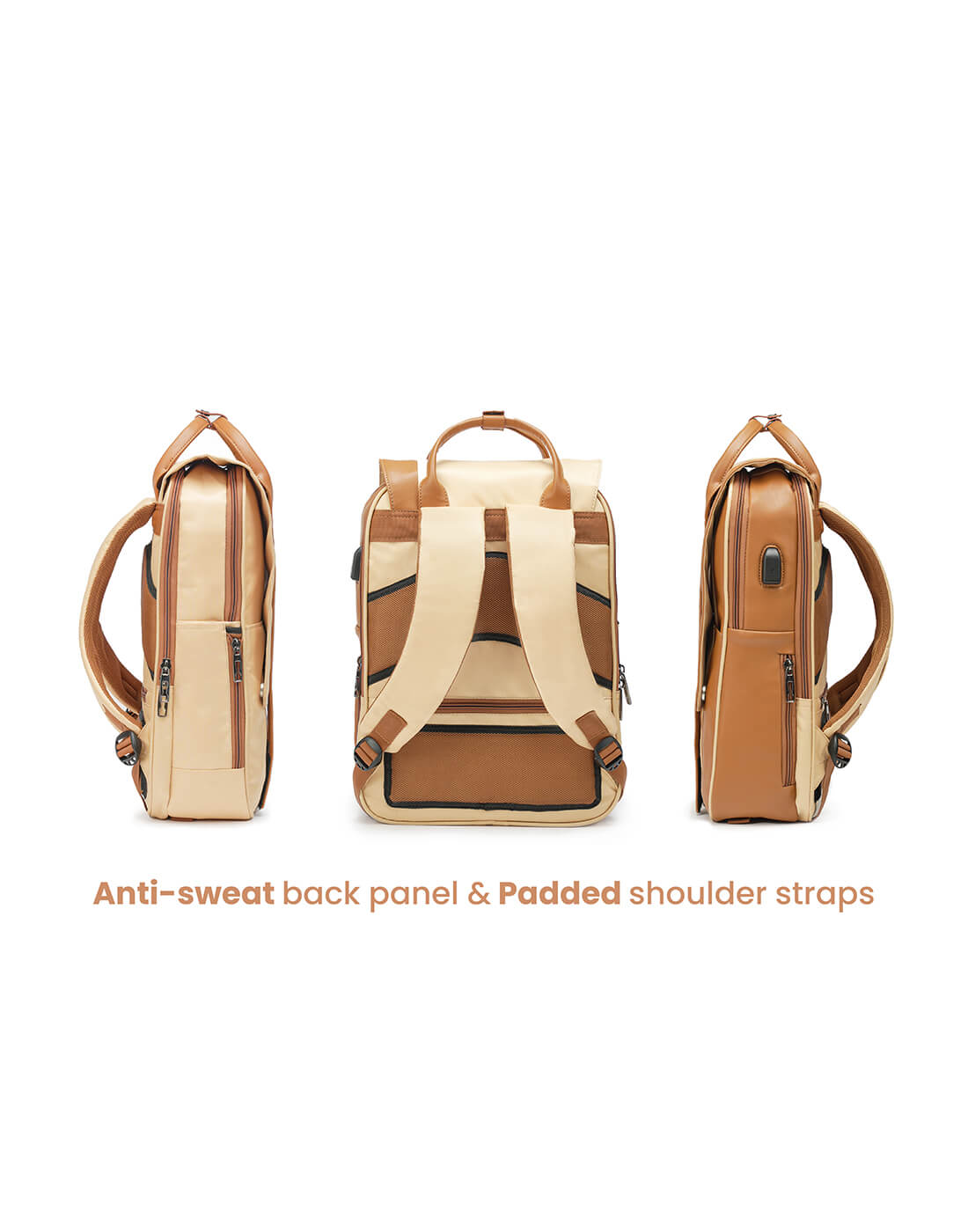 Echo | Beige | Laptop Backpack