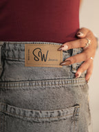 Comet Grey Washed Wide Leg Jeans Stylish Wodrobe