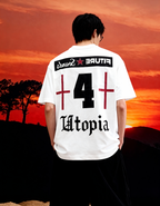 Maximus Printed White Oversized T-Shirt Main Character