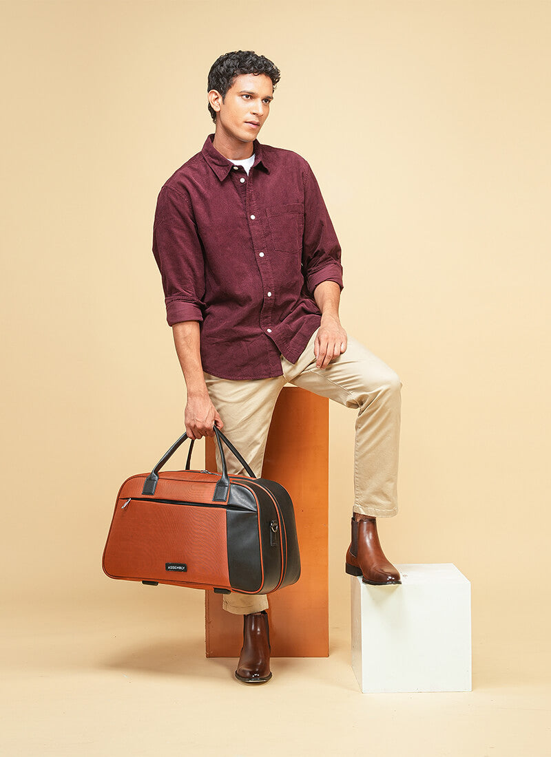 Verve & Flux Combo | Rust | Premium Duffle with Fanny Pack