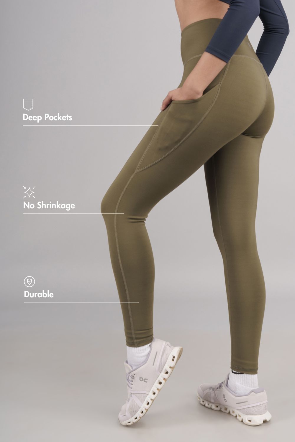 Carbon Utility Legging (2 Pockets) (Sage Green)