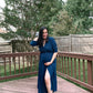Moh The eternal dhaga – YALE BLUE WRAP DRESS