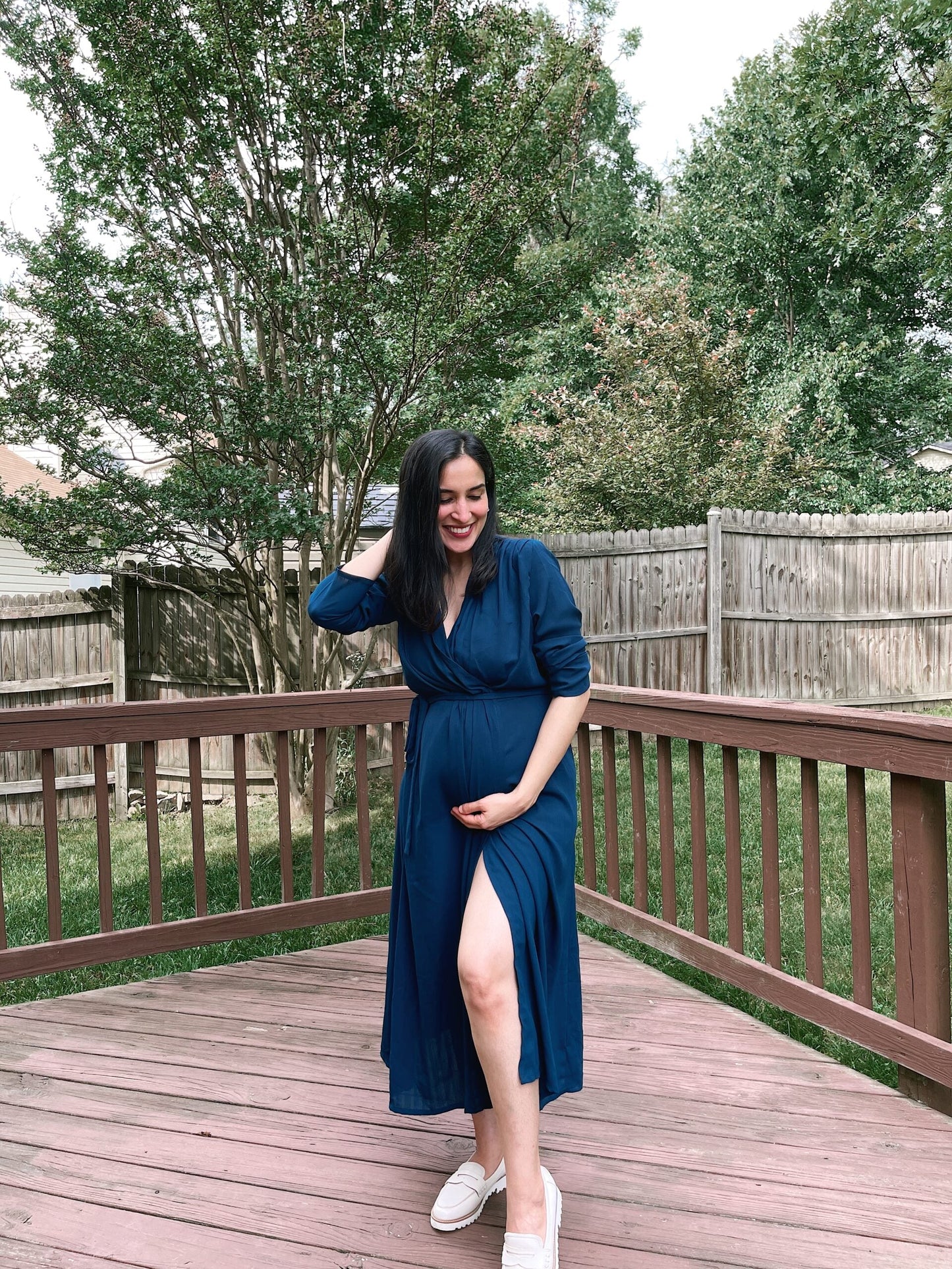 Moh The eternal dhaga – YALE BLUE WRAP DRESS