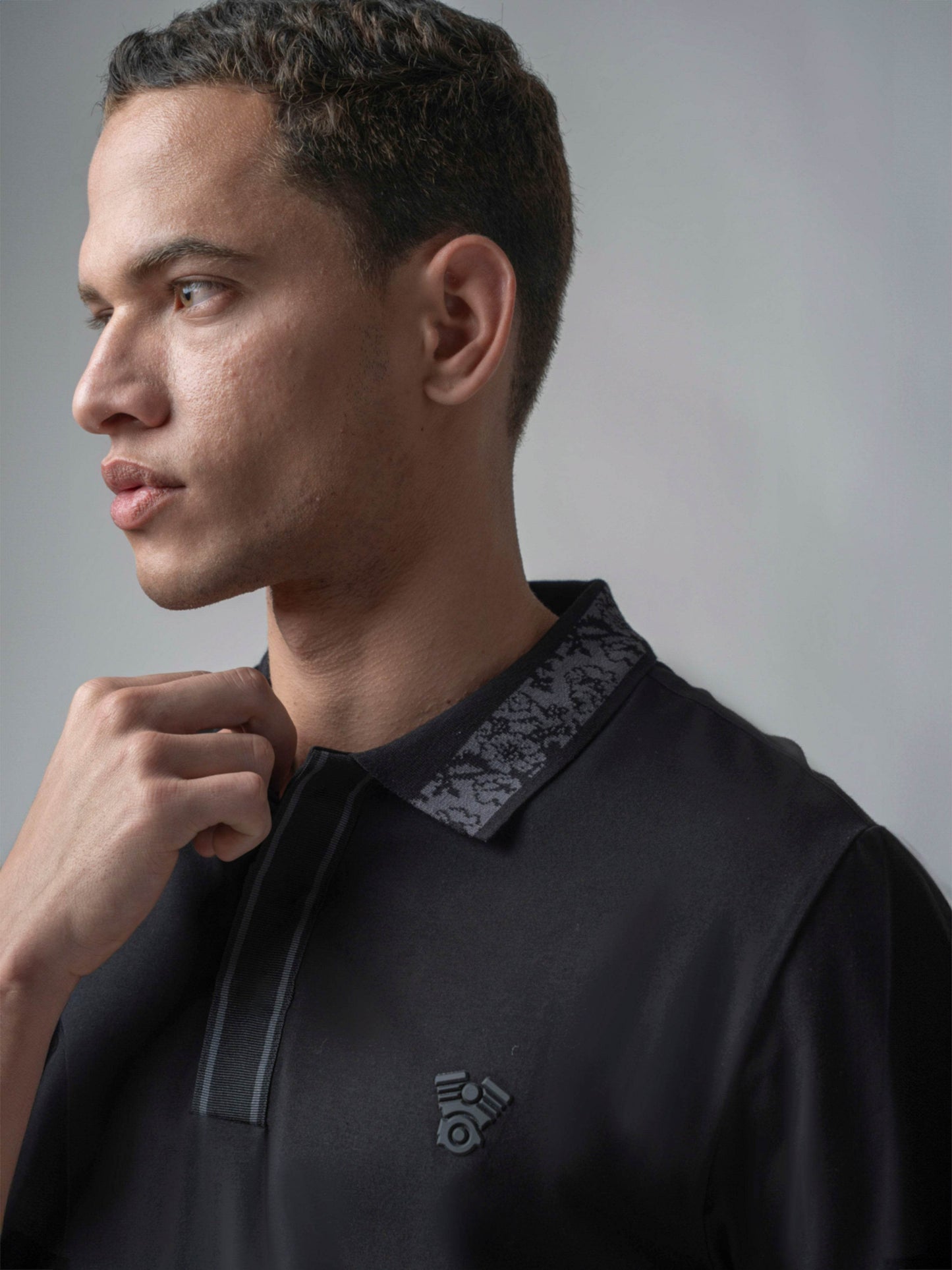 Black polo tshirt for men 