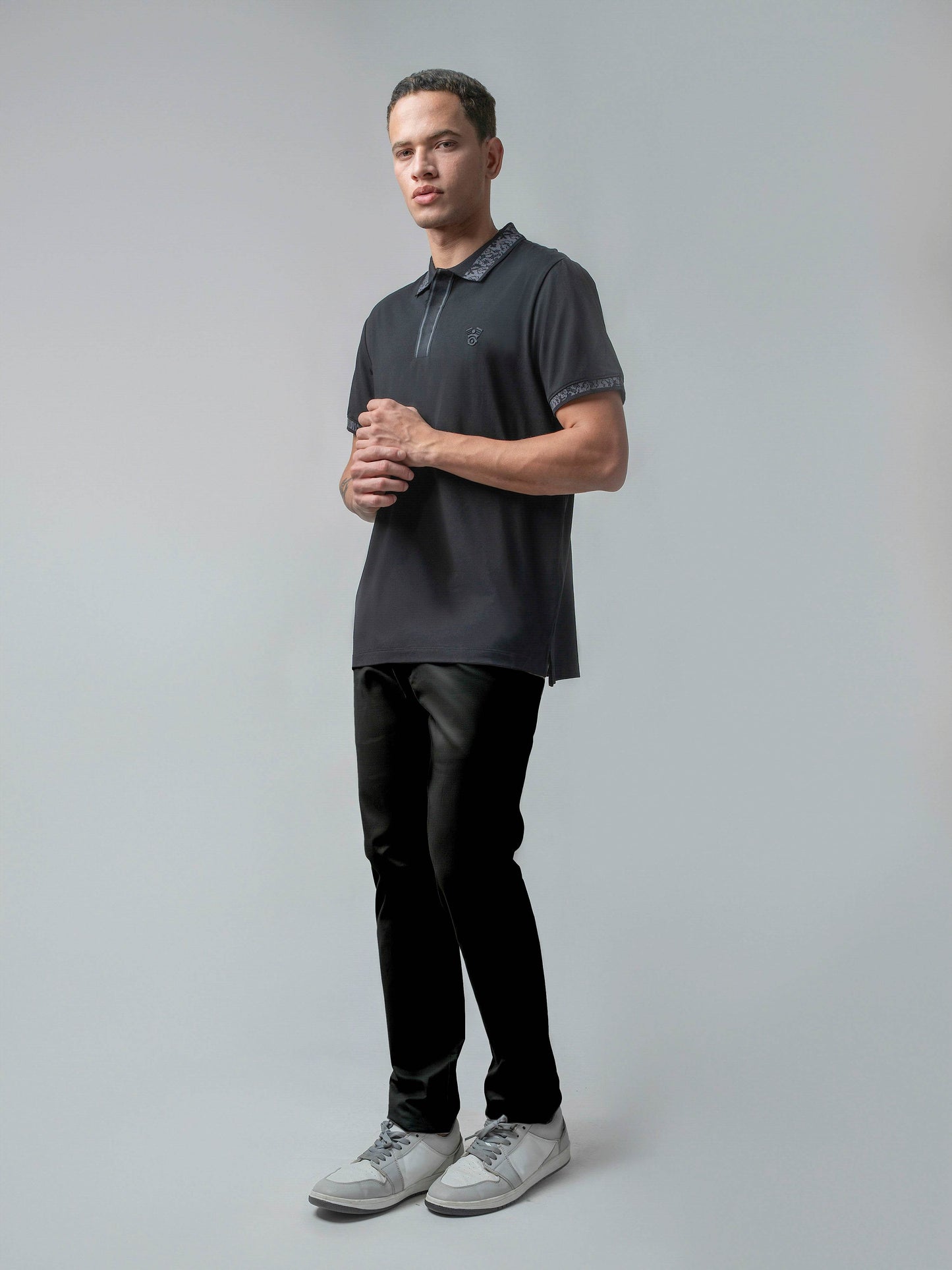 Black polo tshirt for men 