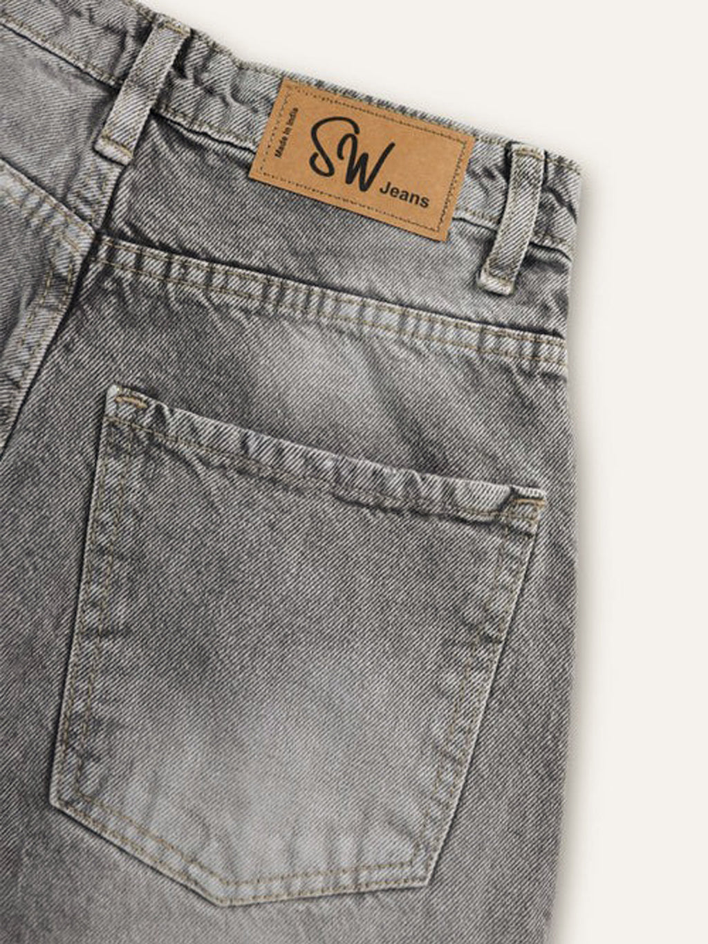 Comet Grey Washed Wide Leg Jeans Stylish Wodrobe