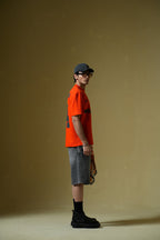 Worldwide Printed Orange Oversized T-Shirt Main Character