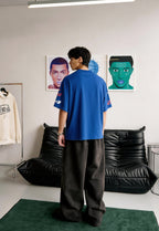 Fast Feel Blue Heavyweight Oversized T-Shirt