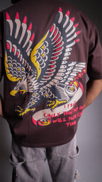 Eagle Eye Brown Men’S Oversized T-Shirt Rustlines