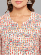 Women Multicolor Printed Straight Kurta Krya