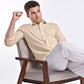 Beige Cotton Linen Shirt