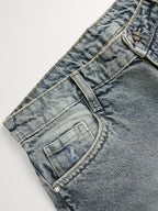 Smoke Blue Washed Wide Leg Jeans Stylish Wodrobe