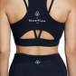 V-Neck Sports Bra (Carbon Black)