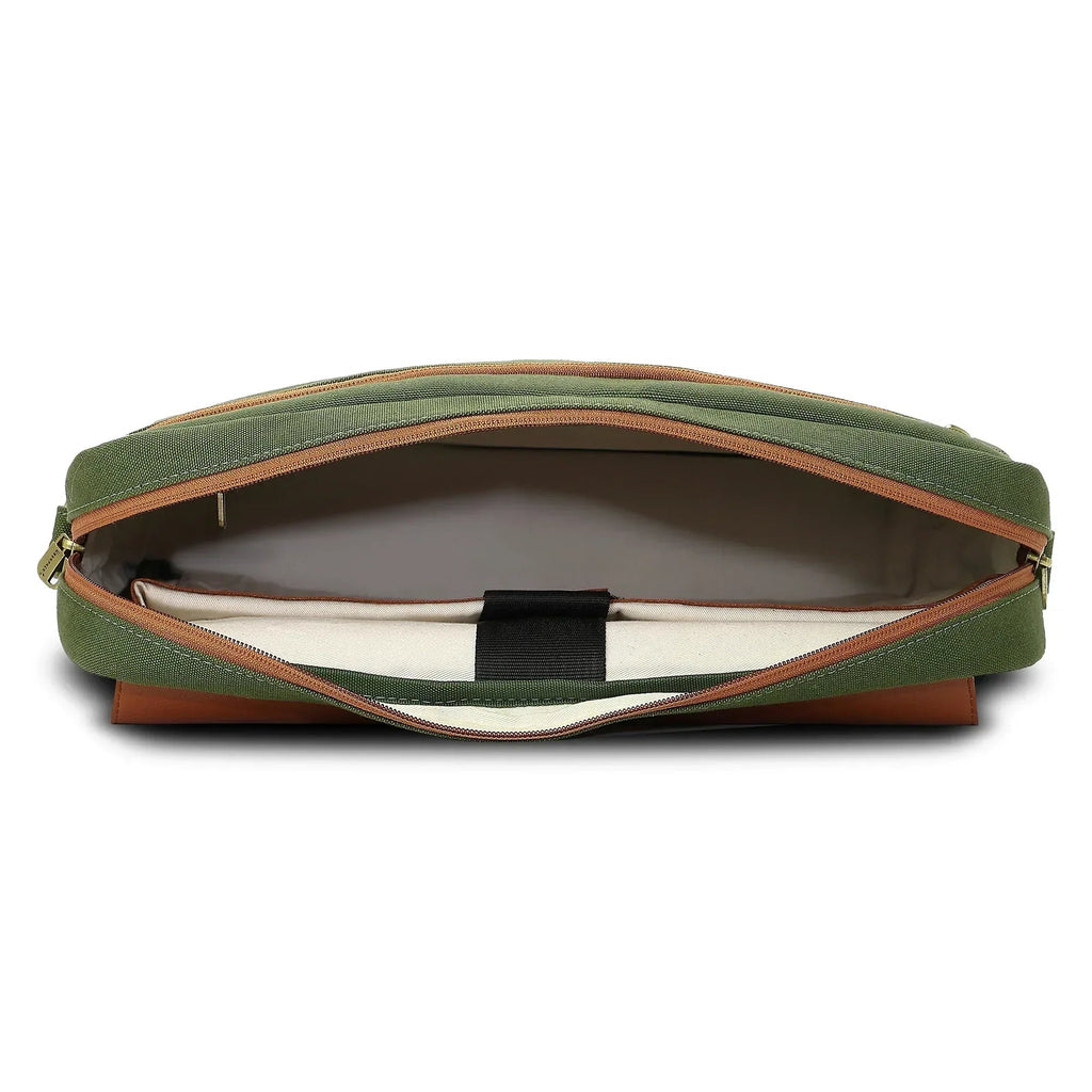 Soul Weave - Olive Green Meadow | Laptop Bag / Messenger Bag