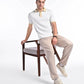 Smooth-Touch Contrast Polo in White
