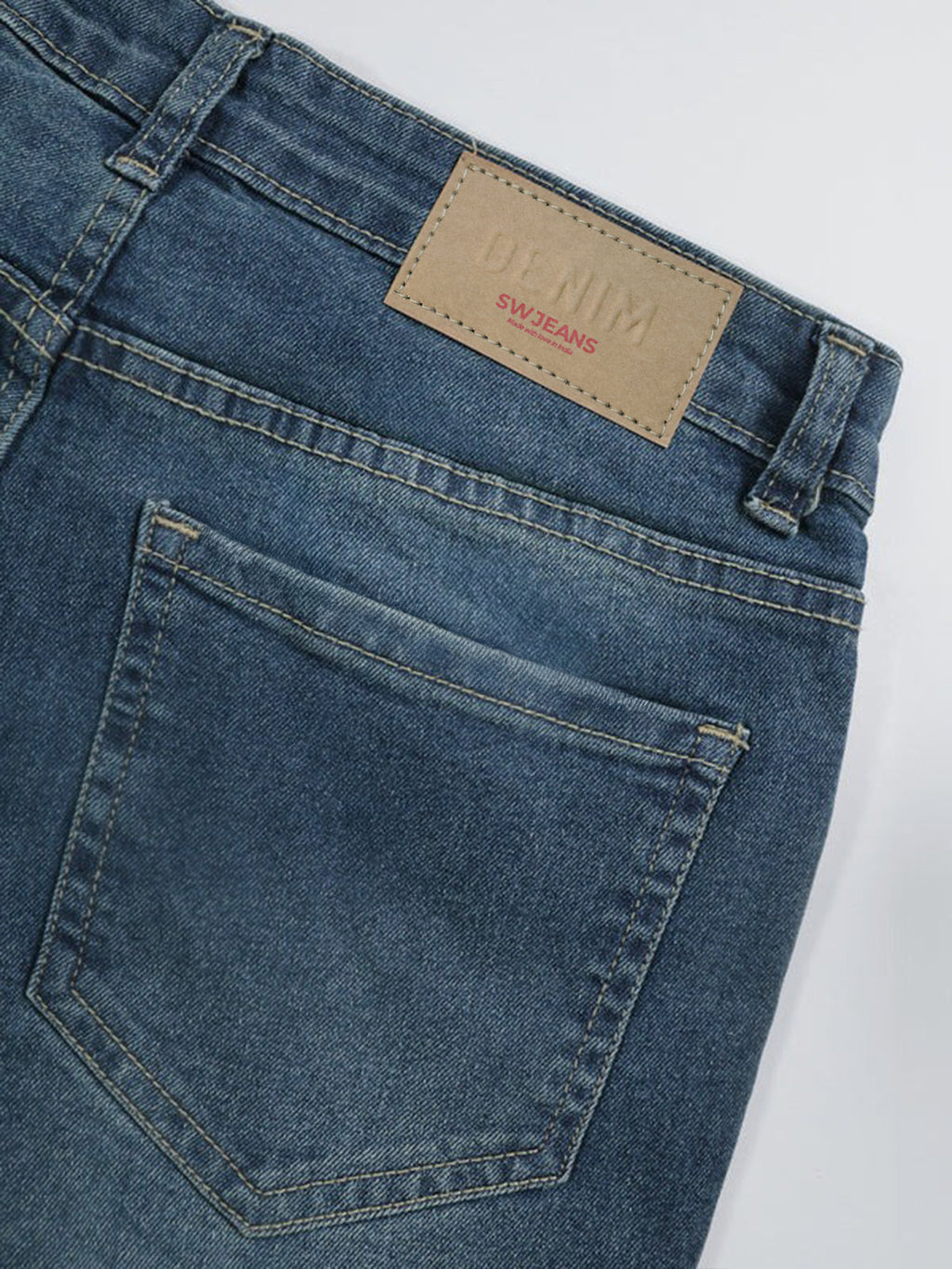Galactic Blue Tinted Y2K Bootcut Jeans Stylish Wodrobe