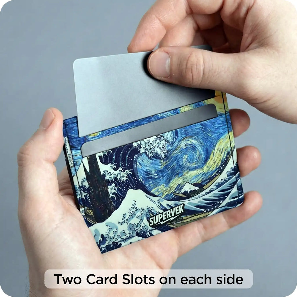 Starry Wave Card Holder