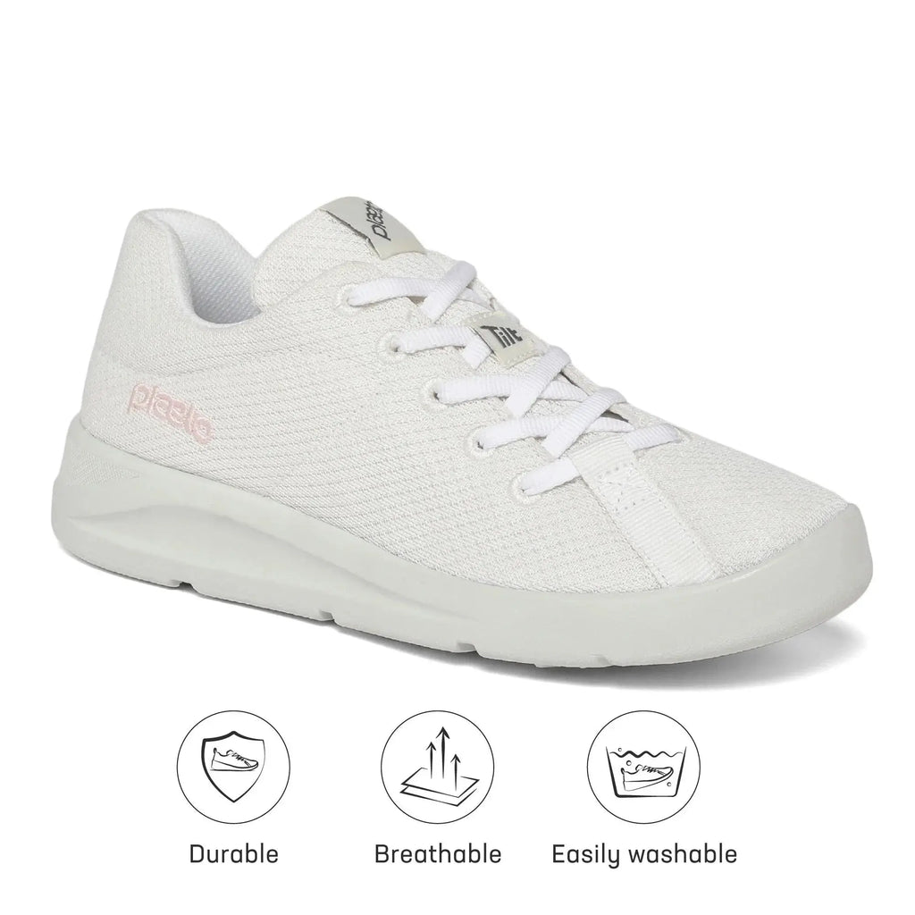 Women’s Classic White Casual Shoes Plaeto