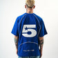 Jersey Number 5 Oversized T Shirt