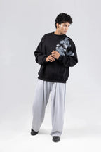 Midnight Hunt Printed Black Sweatshirt Off Sinners