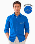 Blue Whale Linen Shirt