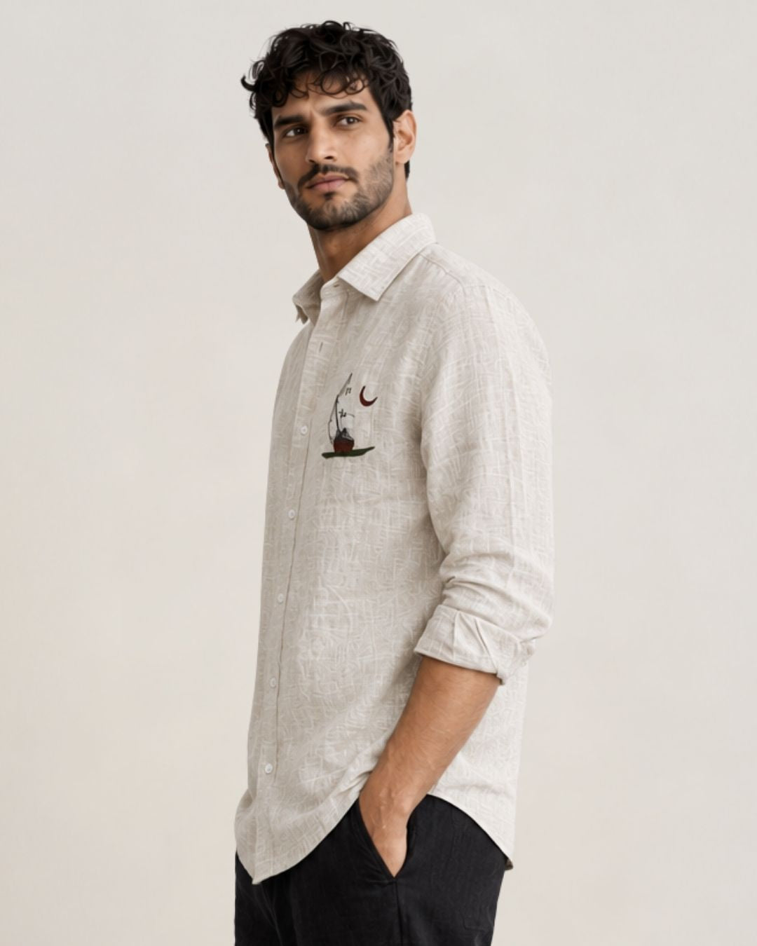 Sailboat Linen Shirt