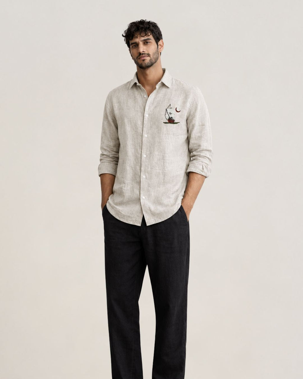 Sailboat Linen Shirt